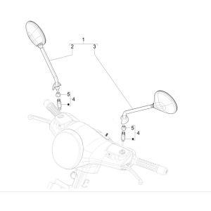 Specchietti retrovisori Vespa GTS 125 IE