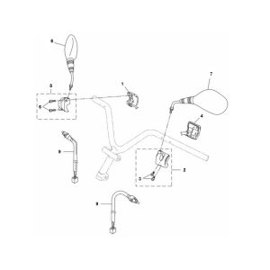 Specchietti retrovisori Yamaha Aerox 4 tempi 2014