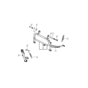 Cavalletto centrale - Cavalletto laterale - Pedale Kymco New Sento 50i 4 tempi bianco