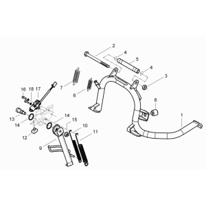 Cavalletto centrale Piaggio Beverly 125 RST 4V Euro 3 2010-2015
