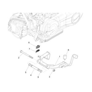 Standard centrale Vespa Sprint 50 4 tempi 2V 25 km/h