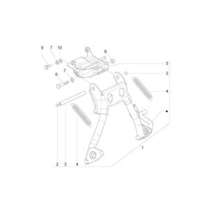 Telaio - Cavalletto Centrale Piaggio Zip 2000 2 tempi AC
