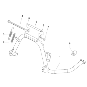 Cavalletto Centrale - Cavalletto Laterale Piaggio MP3 300 LT Sport 2009-2014