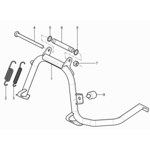 Cavalletto centrale Piaggio MP3 350 Maxi Sport ABS Euro 4 2018-2020