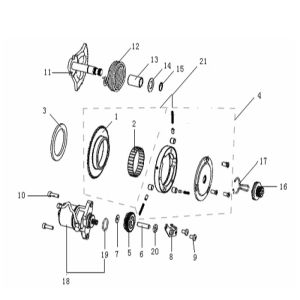 Motorino di avviamento - Kickstarteras Generic Xor 50 2 tempi 2006 argento