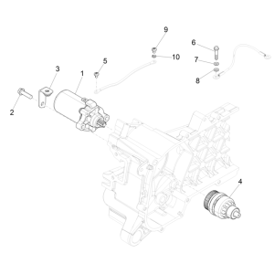 Motorino di avviamento - Bendix Vespa 4 tempi IGET 3V Euro 4