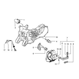Motorino di avviamento - Bendix Vespa LX 50 4 tempi 2V AC 25km/h