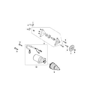 Motorino di avviamento - Bendix - Pompa olio Znen ZN50QT-11 4 tempi