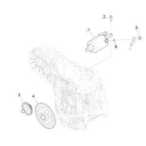 Motorino di avviamento Piaggio MP3 300 HPE/300 HPE Sport ABS Euro 5 2020-2022