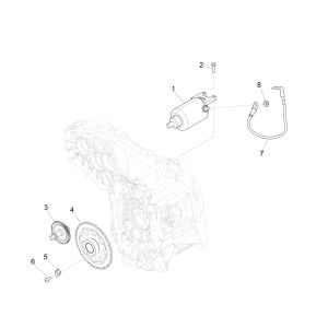 Motorino Di Avviamento - Ingranaggio Di Avviamento Piaggio Beverly 300 IE ABS Euro 4 2016-2020