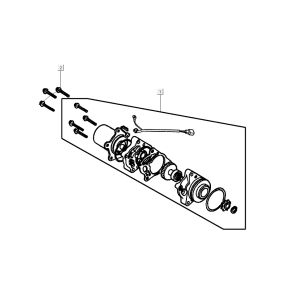 Motorino di avviamento Kymco K-Pipe 4 tempi nero lucido