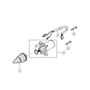 Motorino di avviamento - Bendix Kymco Vitality 50 2 tempi AC argento perlato