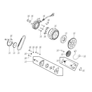 Motorino di avviamento Kymco Xciting 400i nero perlato