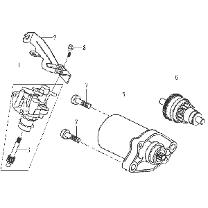 Pompa olio per motorino di avviamento Sym DD50 blu