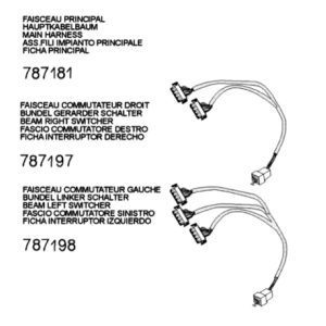 Stekker draadboom Peugeot Django 125 Allure E3 2014-2017