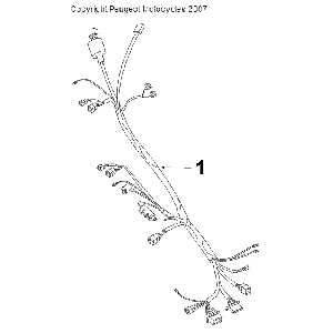 Cablaggio elettrico Peugeot V-Clic 50 4 tempi AC bianco