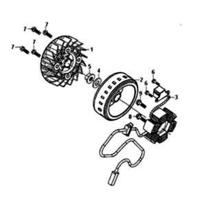 Ancora/volano a stella Sym Symphony ST 200I