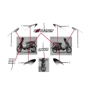 Emblemi - Adesivi - Logo Generic Cracker 50 2-stroke nero 2010 25