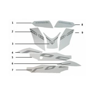 Emblemi - Adesivi - Logo Generic Roc 50 2-stroke 2010 silver 25