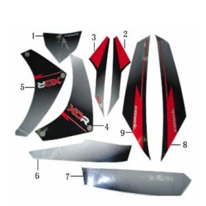 Emblemi - Adesivi - Logo Generic Xor 50 2-stroke 2006 argento