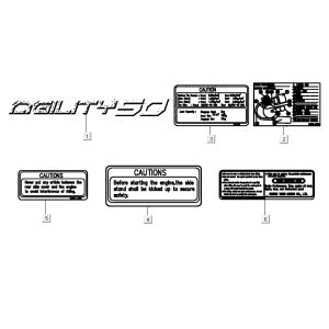 Emblemi - Adesivi - Logo Kymco Agility Fat 12' 4 tempi nero lungo