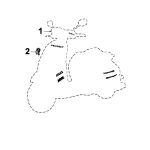 Emblemi - Adesivi - Logo Peugeot Django Satin Flash Q2