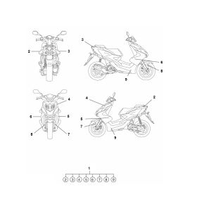 Stemmi - Adesivi - Logo Yamaha Aerox 50 2-stroke LC 2013