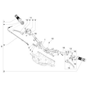 Volante - Componenti sterzo Vespa Sprint 50 4 tempi 4V