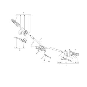 Volante - Componenti sterzo Vespa LXV 50 2 tempi