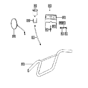 Stuur - spiegel - teller Tomos QUADRO EX (L0-L1)