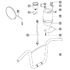 Stuur - teller - spiegel Tomos FLEXER EX (L0-L2)