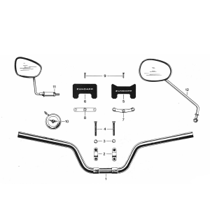 Volante - Specchietto - Bel Zundapp 529 tutti i tipi