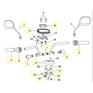 Volante - Specchietti - Manopole - Indicatori anteriori Goccia GEV2000 volante Goccia GEV2000
