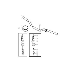 Volante Kymco K-Pipe 4 tempi nero lucido
