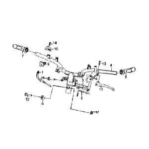 Leve e cavi per freni a manubrio | Sym Fiddle White WH8018P