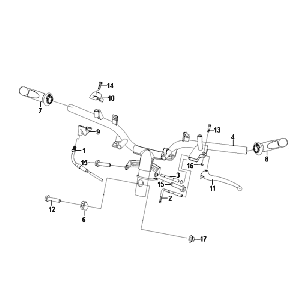 Cavi per leva freno manubrio Sym Fiddle II (BK-7C) grigio ferro