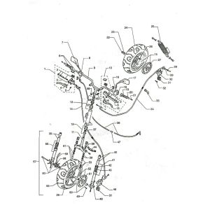 Volante - Parti sterzo - Forcella anteriore - Ruote - Ammortizzatore Beta Ycon LC blu 2001 2 tempi
