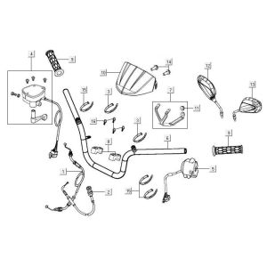 Volante - Componenti dello sterzo Kymco MXU 500