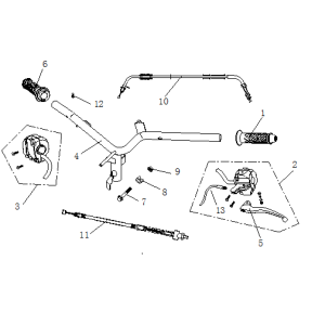 Volante - Componenti sterzo AGM Ape 50 neri