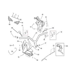 Volante - Componenti sterzo AGM R8 rossi