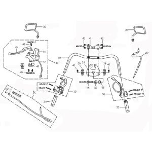 Volante - Componenti dello sterzo AGM Retro Extra bianco opaco