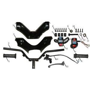 Volante - Parti dello sterzo China Touring nere