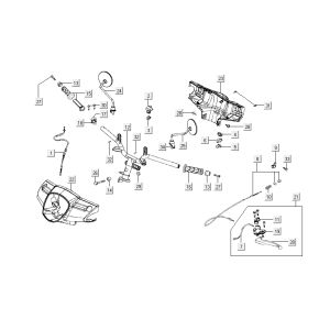 Volante - Componenti sterzo Kymco Like TT 4 tempi nero lucido 2015 2015