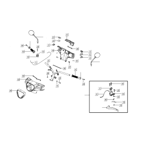 Volante - Kymco Like 50 Euro 4 2018→ parti dello sterzo rosse