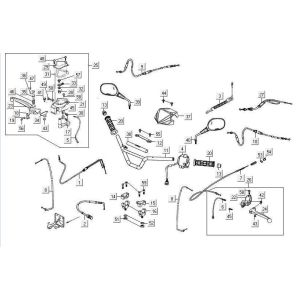 Volante - Parti dello sterzo Kymco Maxxer 90 Black