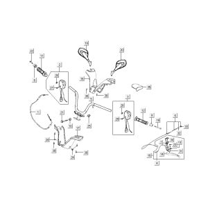 Volante - Componenti dello sterzo - Kymco New Dink 4 tempi nero metallizzato