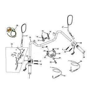 Volante - Componenti dello sterzo - Neco Borsalino Uno 4 tempi
