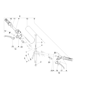 Volante - Ricambi sterzo Piaggo Zip 50 4-stroke IGET 3V Euro 4