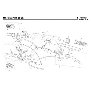 Volante - Componenti sterzo Rieju Rs2 pro nero 2009 2 tempi