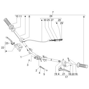 Volante - Parti dello sterzo Vespa LX 50 2-stroke AC